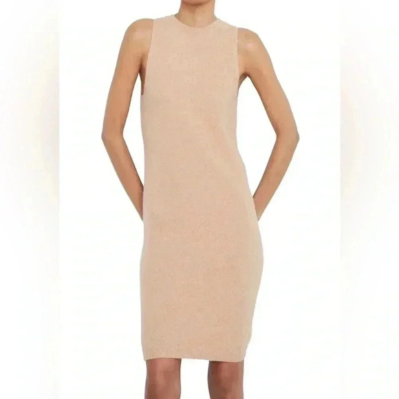 [XL]Vince  Sleeveless Alpaca Blend Sweater Dress in Brittle NWOT - Picture 4 of 9